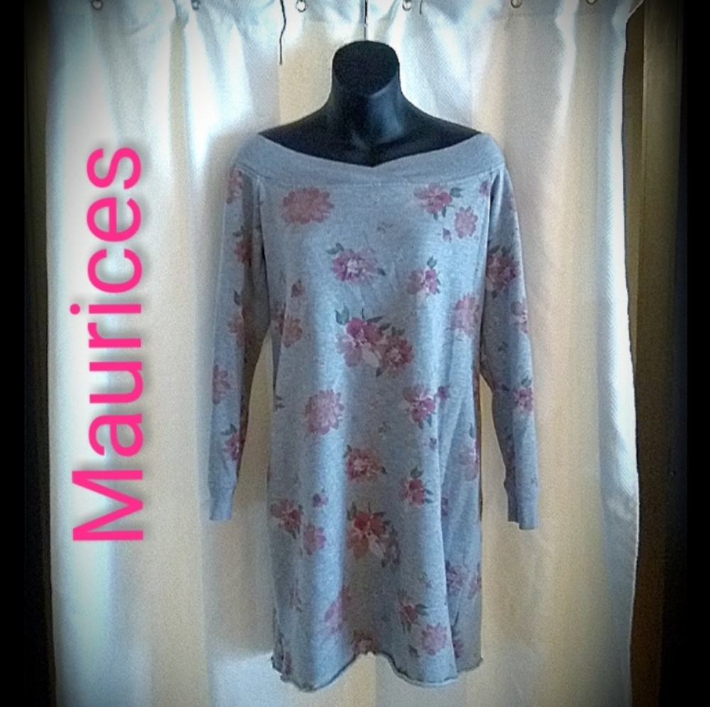 *5 for $30* MAURICES OFF-SHOULDER LS TUNIC DRESS